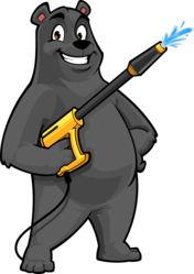 Black Bear Pressure Washing logo