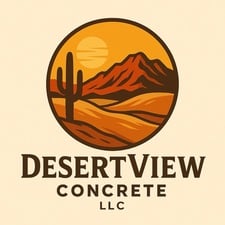 Logo for DesertView Concrete, LLC