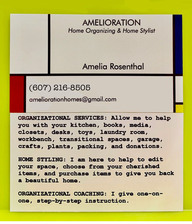 Logo for Amelioration Organizing & Decorating