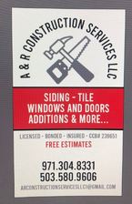 Logo for A & R Construction Services LLC