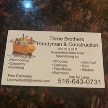 Logo for Three Brothers Handyman and Construction, LLC
