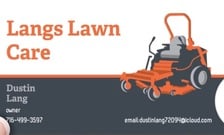 Logo for Lang's Lawn Care