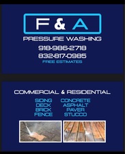 Logo for F&A Power Washing