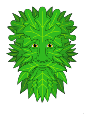 Logo for Green Man Mowing