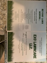Logo for EXO Lawncare & Landscaping