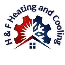 H&F Heating and Cooling logo