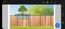 Logo for Affordable Fencing and Tree Trimming