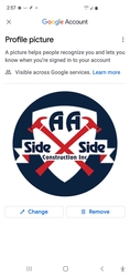 AA Side X Side Construction Inc. logo
