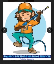 Logo for Squatch Pressure Washing Services