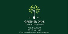 Logo for Greener Days Lawn Care