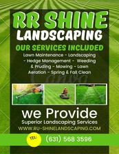 RR Shine Landscaping logo