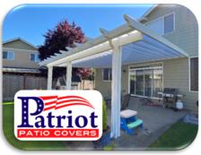 Logo for Patriot Patio Covers