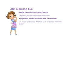 Logo for AE Cleaning