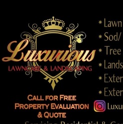 Luxurious Lawncare & Landscaping logo