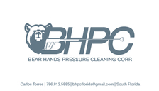 Logo for Bear Hands Pressure Cleaning Corp.