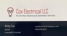 Logo for Cox Electrical LLC