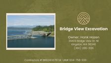Logo for Bridge View Excavation
