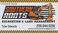 Logo for Southern Roots Excavation and Land Management, L.L.C.