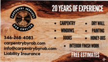 Avatar for Carpentry Services by Rob English