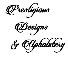 Logo for Prestigious Designs and Upholstery