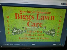 Logo for Biggs Lawn Care Service