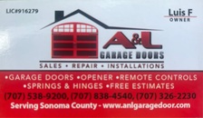 Logo for A & L Garage Doors