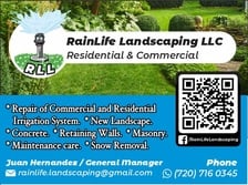 Logo for Rainlife Landscaping, LLC