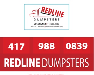 RedLine Dumpster logo