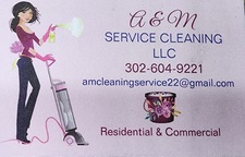 Logo for AM Service Cleaning, LLC