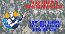 Logo for Matthews Powerwashing