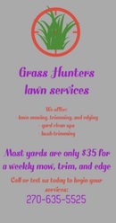 Grass Hunters Lawn Service -- Lawn Services logo