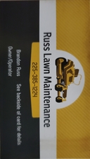Logo for Russ Lawn Maintenance