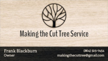 Making The Cut Tree Service logo