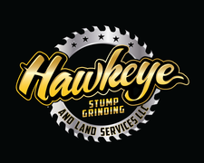 Logo for Hawkeye Stump Grinding and Land Services, LLC