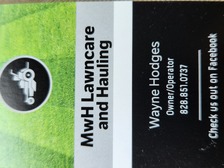 Logo for MwH Lawncare and Hauling