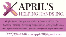 Logo for APRIL'S HELPING HANDS INC.