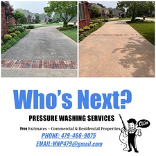 Logo for Who's Next Pressure Washing Services