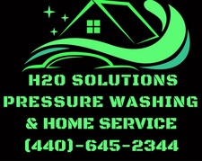 Logo for H2O solutions pressure washing &Home service