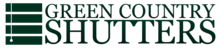 Logo for Green Country Shutters