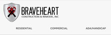 Logo for BraveHeart Construction & Remodel, Inc.