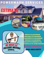 We Wash logo