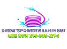 Drew's Power Washing MI logo