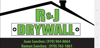 R and J Drywall logo