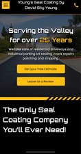 Logo for Young Seal Coating by David Sky Young