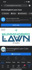 Logo for Hummingbird Lawn and Garden