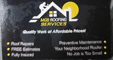 Logo for MGB Roofing Services