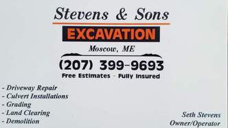 Stevens & Sons Excavation logo