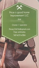 Logo for Price is Good Home Improvement