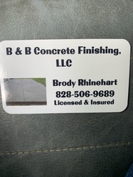 B & B Concrete Finishing, LLC logo