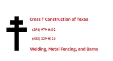 Logo for Cross T Construction of Texas